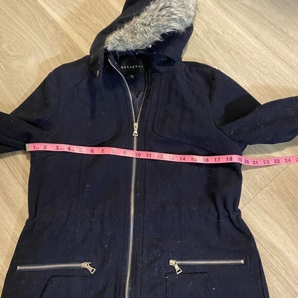 metaphor, navy blue winter jacket, medium - Picture 7 of 9